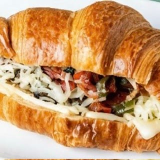 Pork Ribs with Phillys Croissant Sandwich