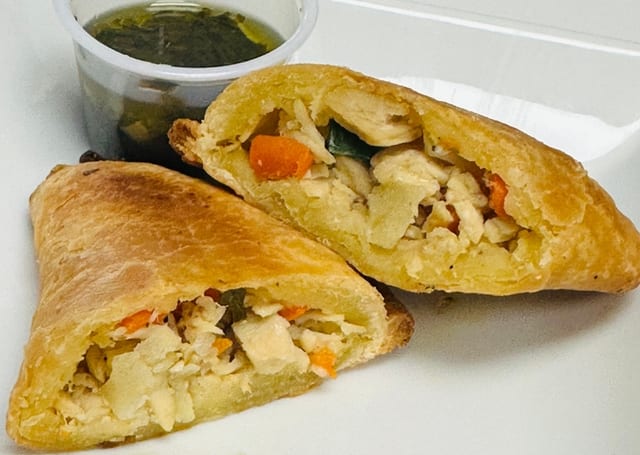 Chicken BBQ Empanada.