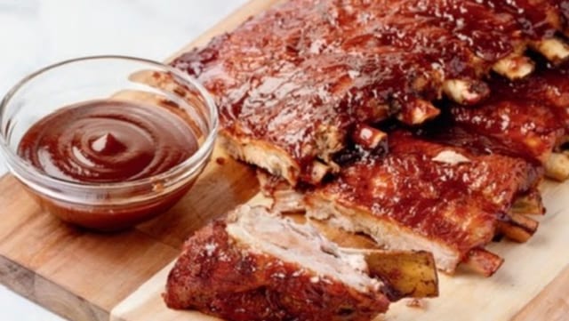 Party 5 Full Rack Pork Ribs BBQ.