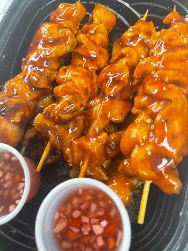 1 Dozen Chicken BBQ Sticks.