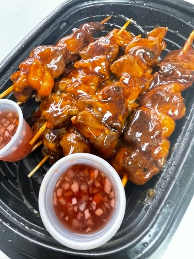 1 Dozen Pork BBQ Sticks.